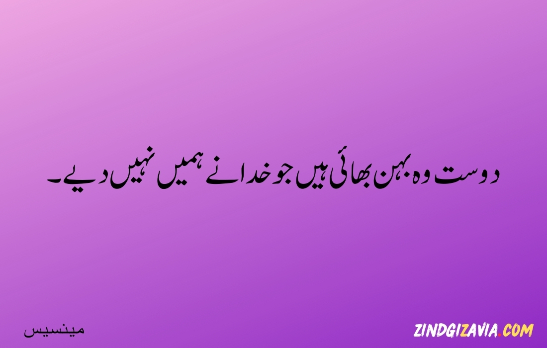 friendship quotes in urdu